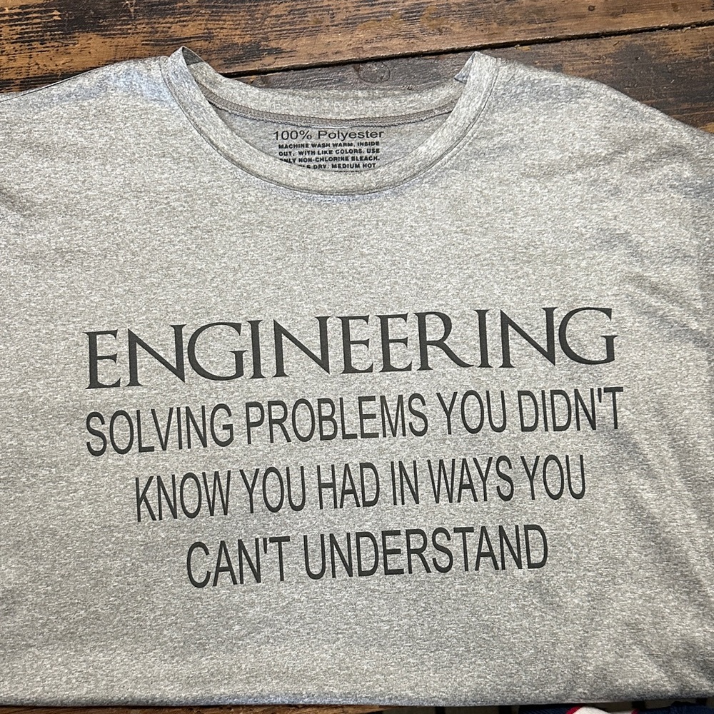 Engineering Graphic Tee - Gray